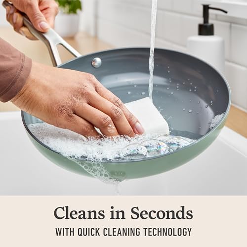 Calphalon Ceramic Nonstick 12-pc. Cookware Set for Everyday Cooking and Baking
| Calphalon Ceramic Nonstick 12-pc. Cook